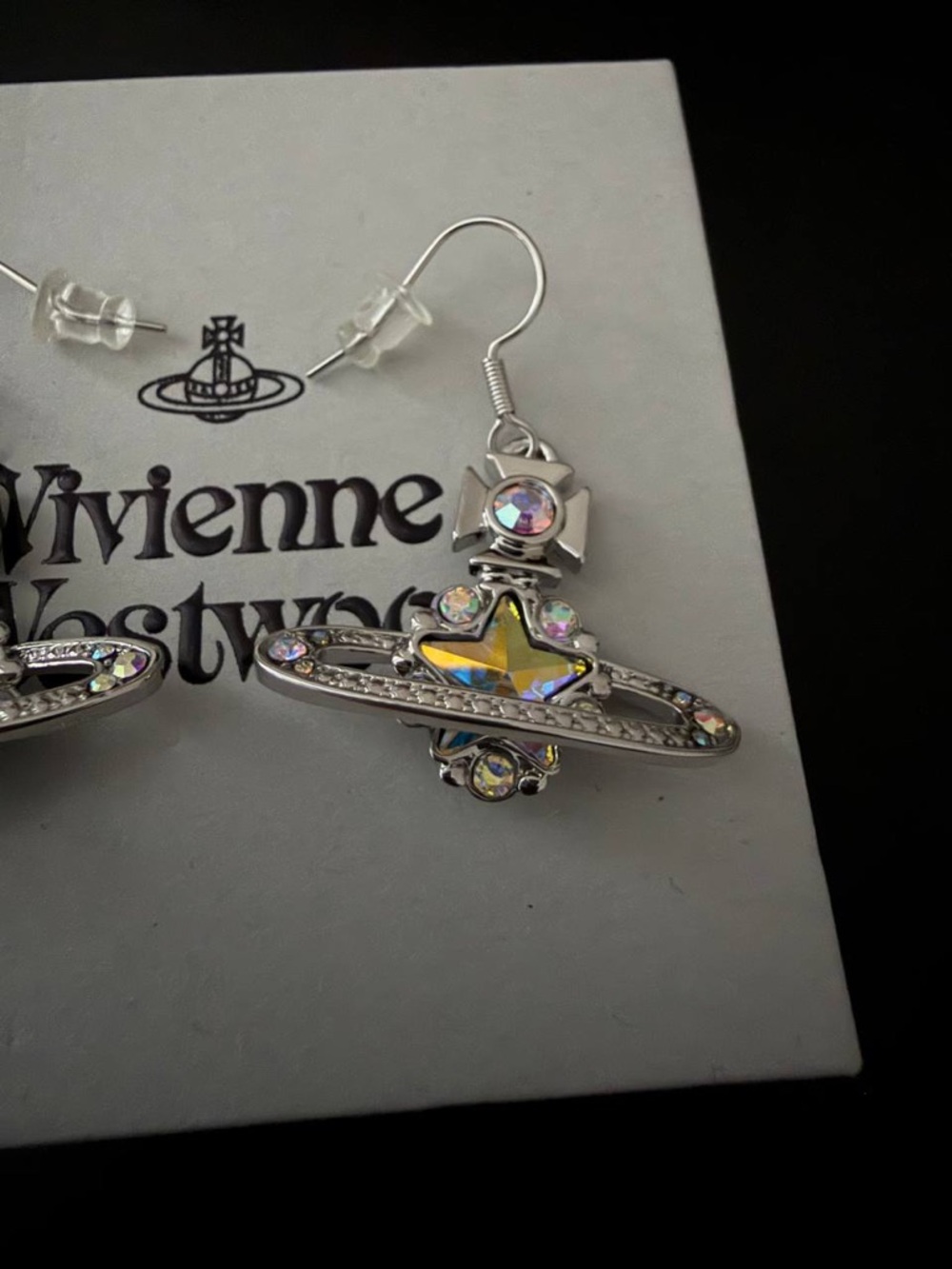 Vivienne Westwood silver star earrings - Picture 2 of 4